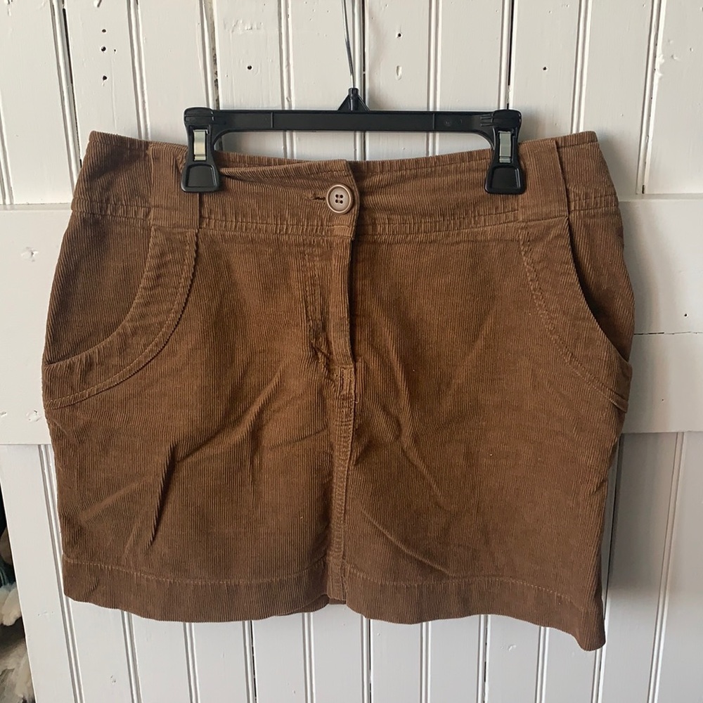 Brown Corduroy Skirt